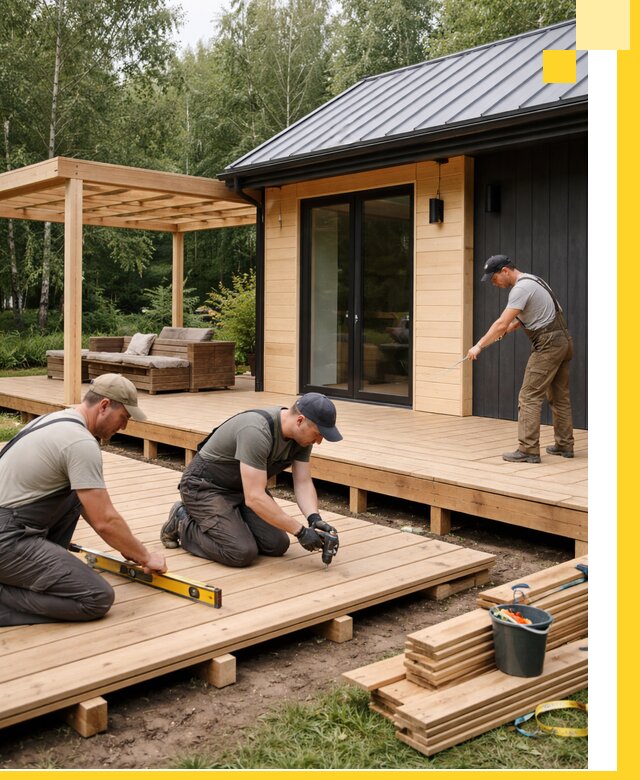 Строительство бань с террасой и бассейном под ключ в Сосногорске