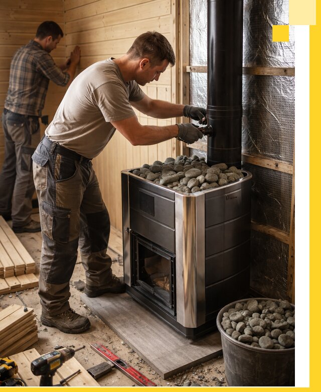 Проектирование и строительство парилок для бани в Сосногорске под ключ