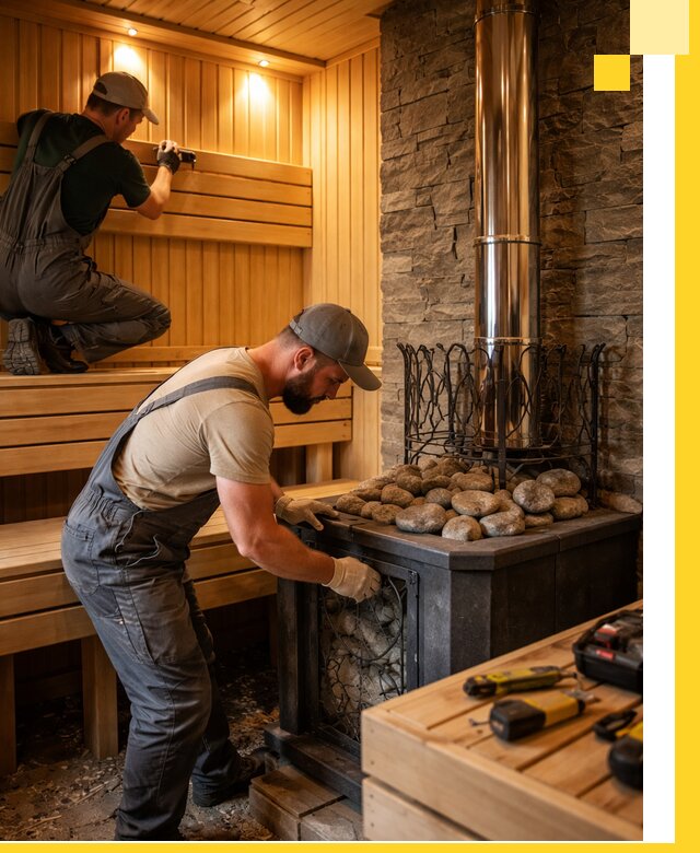 Комплексный дизайн бань, саун и зон отдыха в Сосногорске