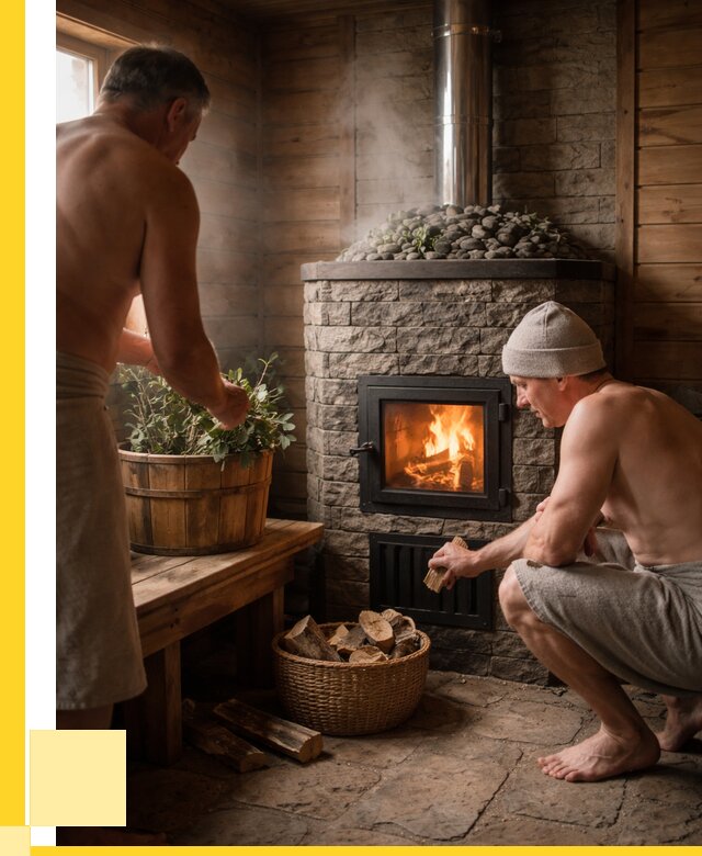 Банные печи под ключ в Сосногорске от 46422 р. | ЭриданСно кирпичная