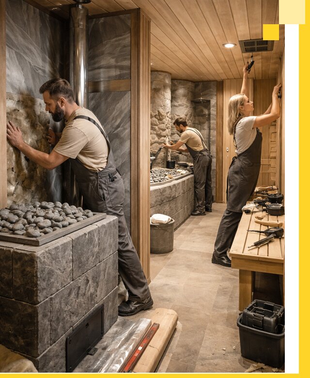 Строительство бань и SPA процедур в Сосногорске под ключ и отделкой