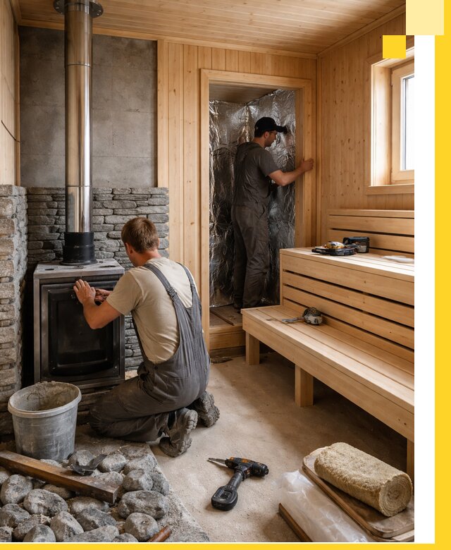 Строительство и изготовление бань под ключ в Сосногорске