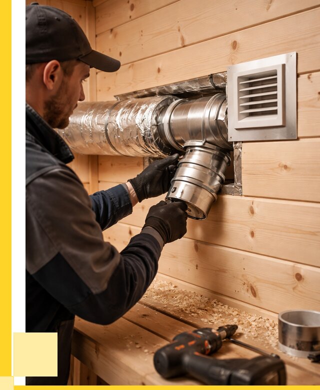 Монтаж вентиляции бани в Сосногорске от 12379 р. | ЭриданСно