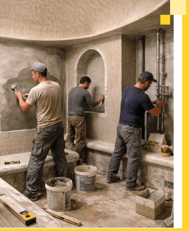 Профессиональный монтаж хамамов под ключ в Сосногорске с гарантией