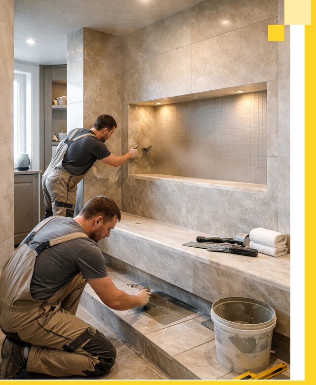 Профессиональное строительство хамама в квартире в Сосногорске