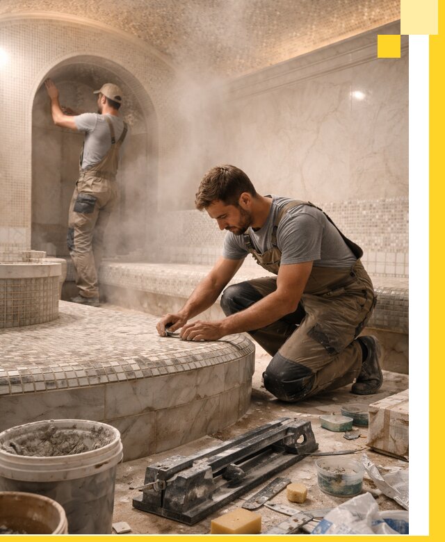 Профессиональный дизайн хамама и SPA под ключ в Сосногорске