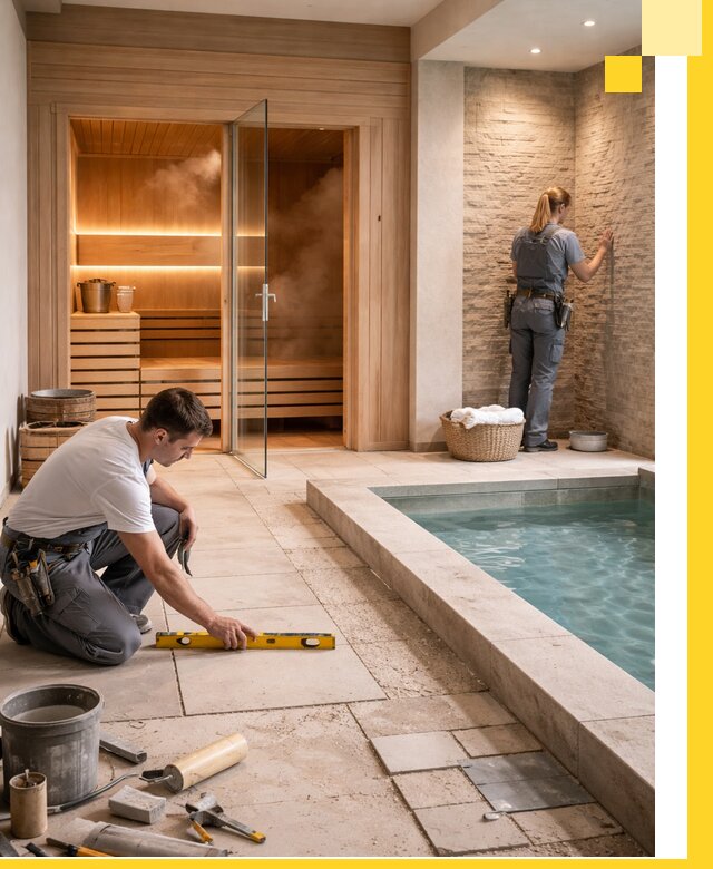 Комплексный дизайн и отделка интерьеров SPA под ключ в Сосногорске